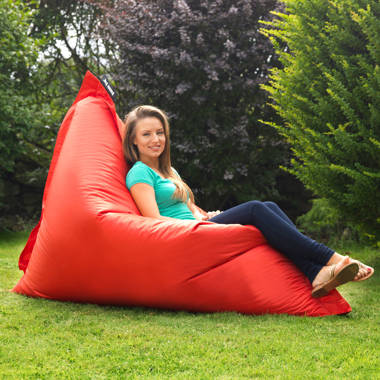 Latitude Run Polyester Outdoor Friendly Refillable Bean Bag Chair